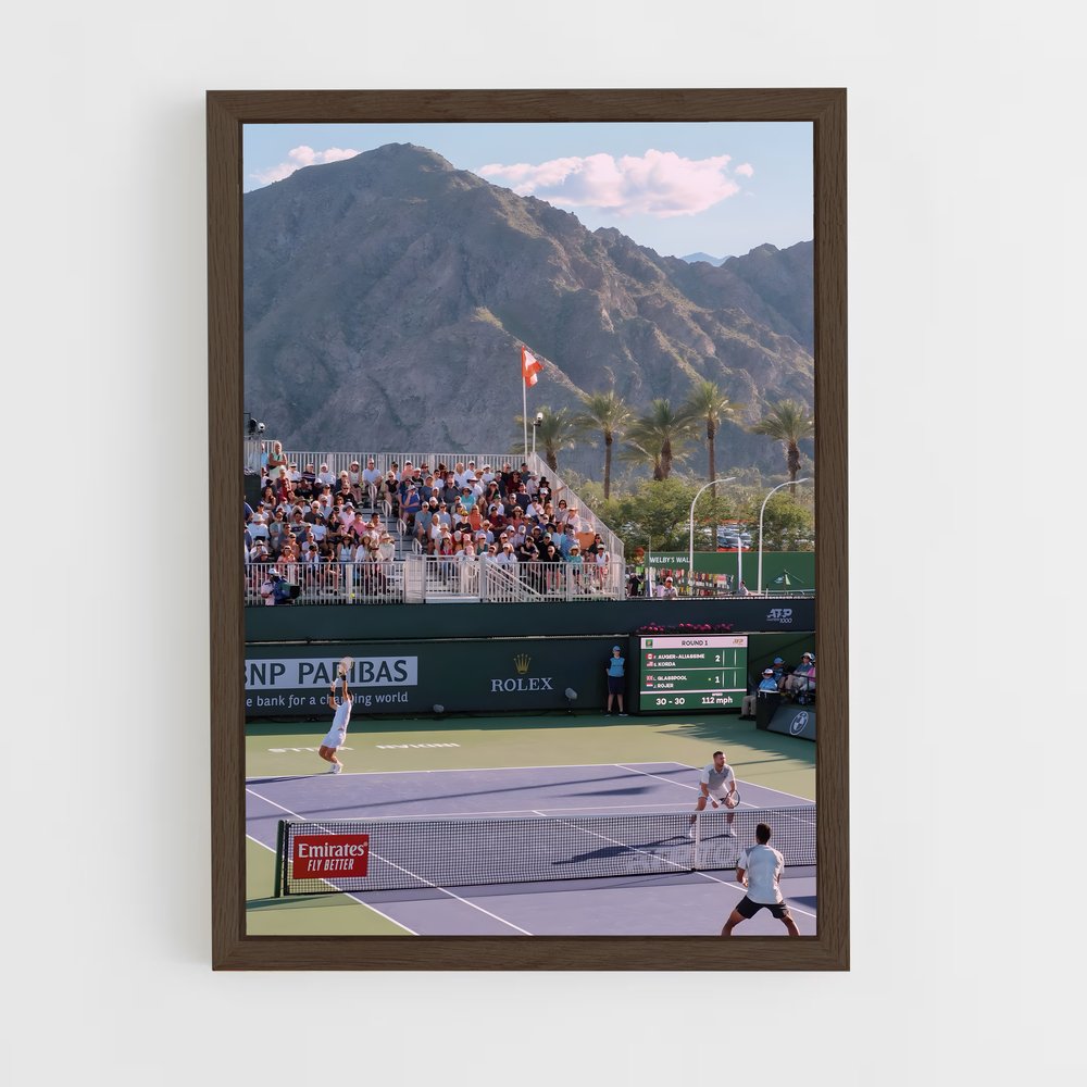 Poster Match à Indian Wells – affiche Tennis (vue 5)